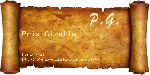 Prix Gizella névjegykártya